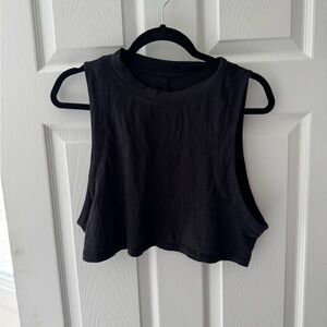 Lululemon Black Sleeveless Crop Top